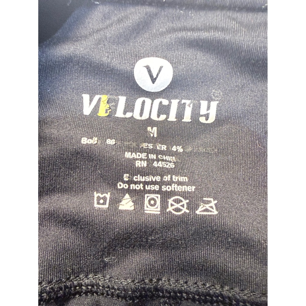 Velocity Womens Black High Waisted Activewear Leggings Size M - Picture 2 of 6